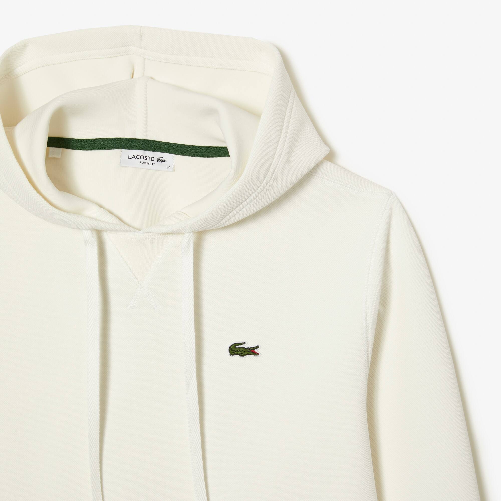Damen Jogger Hoodie aus Baumwollmischung Sweatshirts - Weiss - Lacoste - Damen