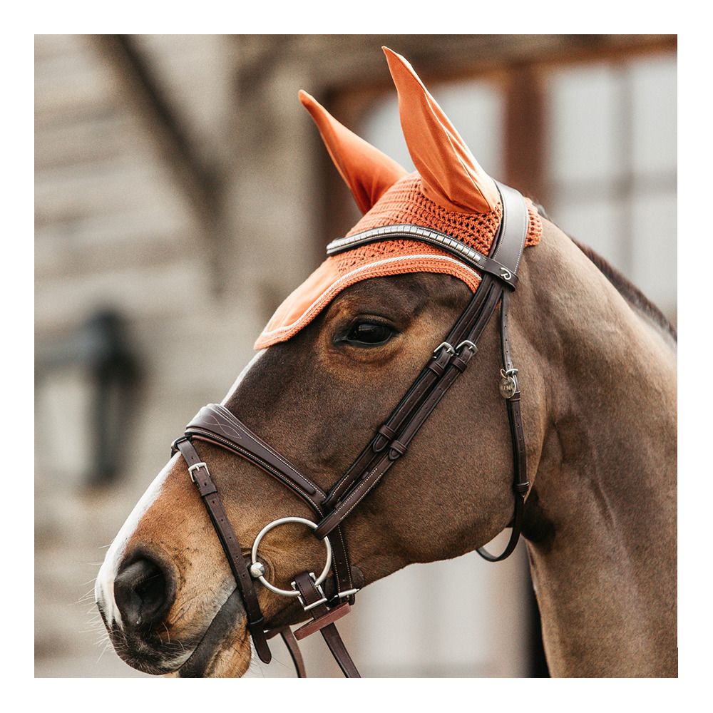 Kentucky WELLINGTON VELVET - Bonnet anti-mouches orange