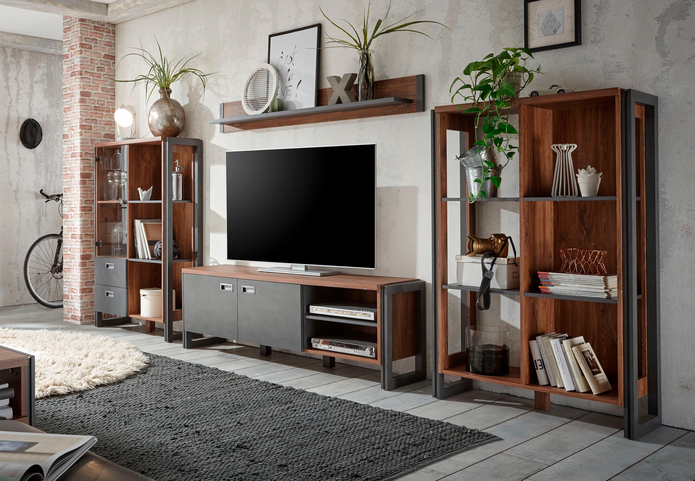 Home affaire Wohnwand »Detroit Set 1« Set, 4 Stk. tlg.