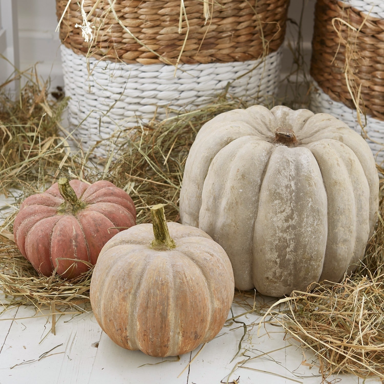 Kürbis 3er Set Pumpkin bunt