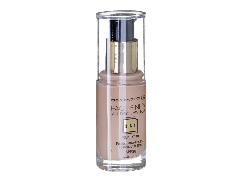 MAX FACTOR FACEFINITY All Day Flawless 3in1 Foundation No. C50 Natural Rose 30ml