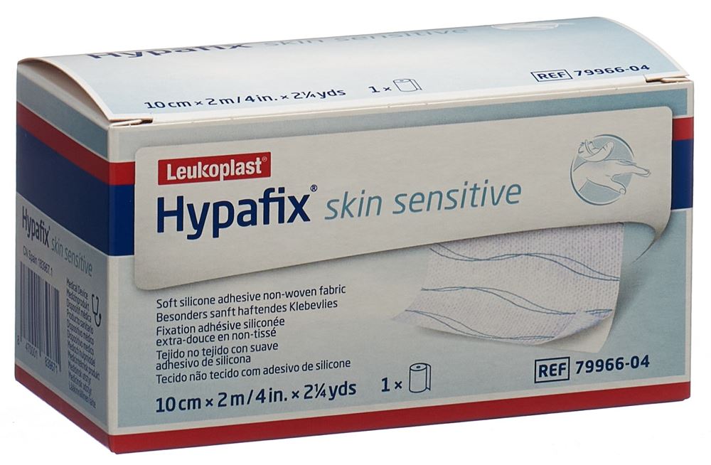HYPAFIX Skin sensitive Silikon<br>1 Stück, 10cmx2m