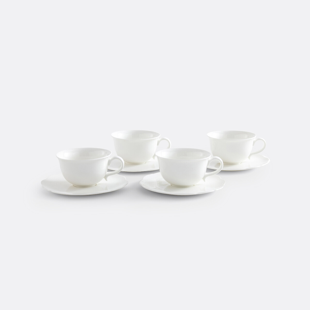 LA REDOUTE INTERIEURS<br>Conjunto de 4 xícaras e pires, Hirène