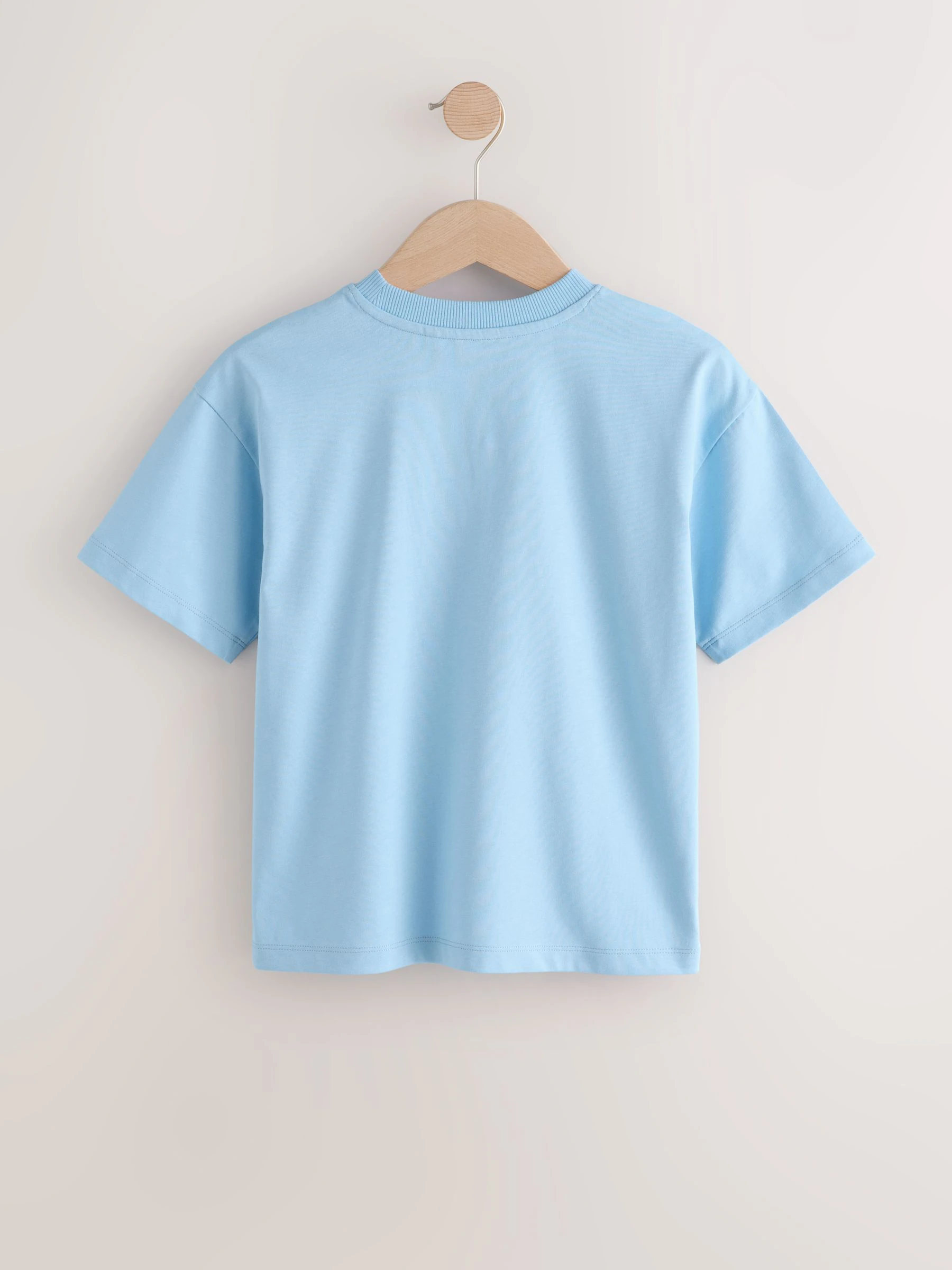 Blauw - Short Sleeve Logo Chest Graphic T-Shirts 4 Pack (3-16yrs)