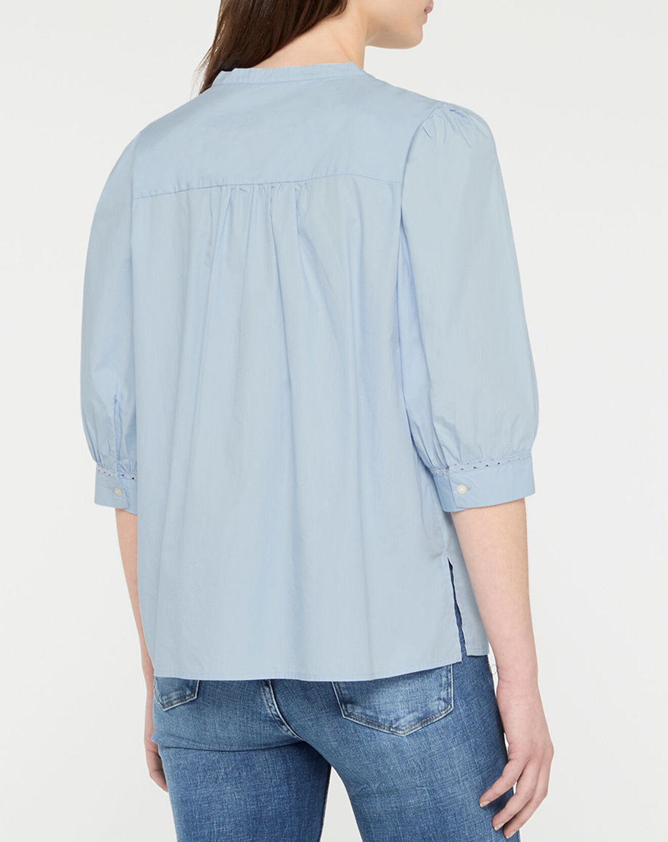Tommy Hilfiger Blouse crafted Henley bleu ciel