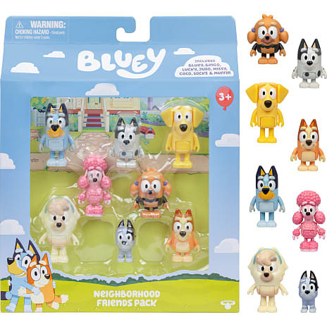Bluey naboven figurer 8-pak