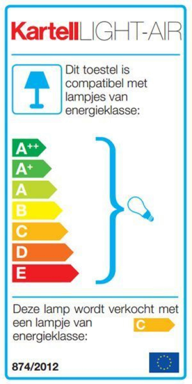 Kartell Light-Air tafellamp azure