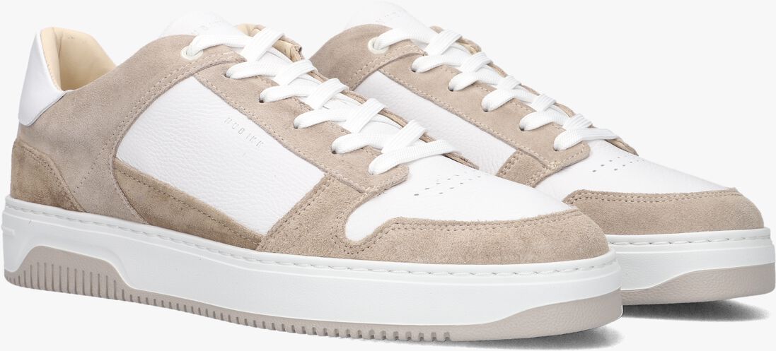 witte nubikk lage sneakers basket court heren