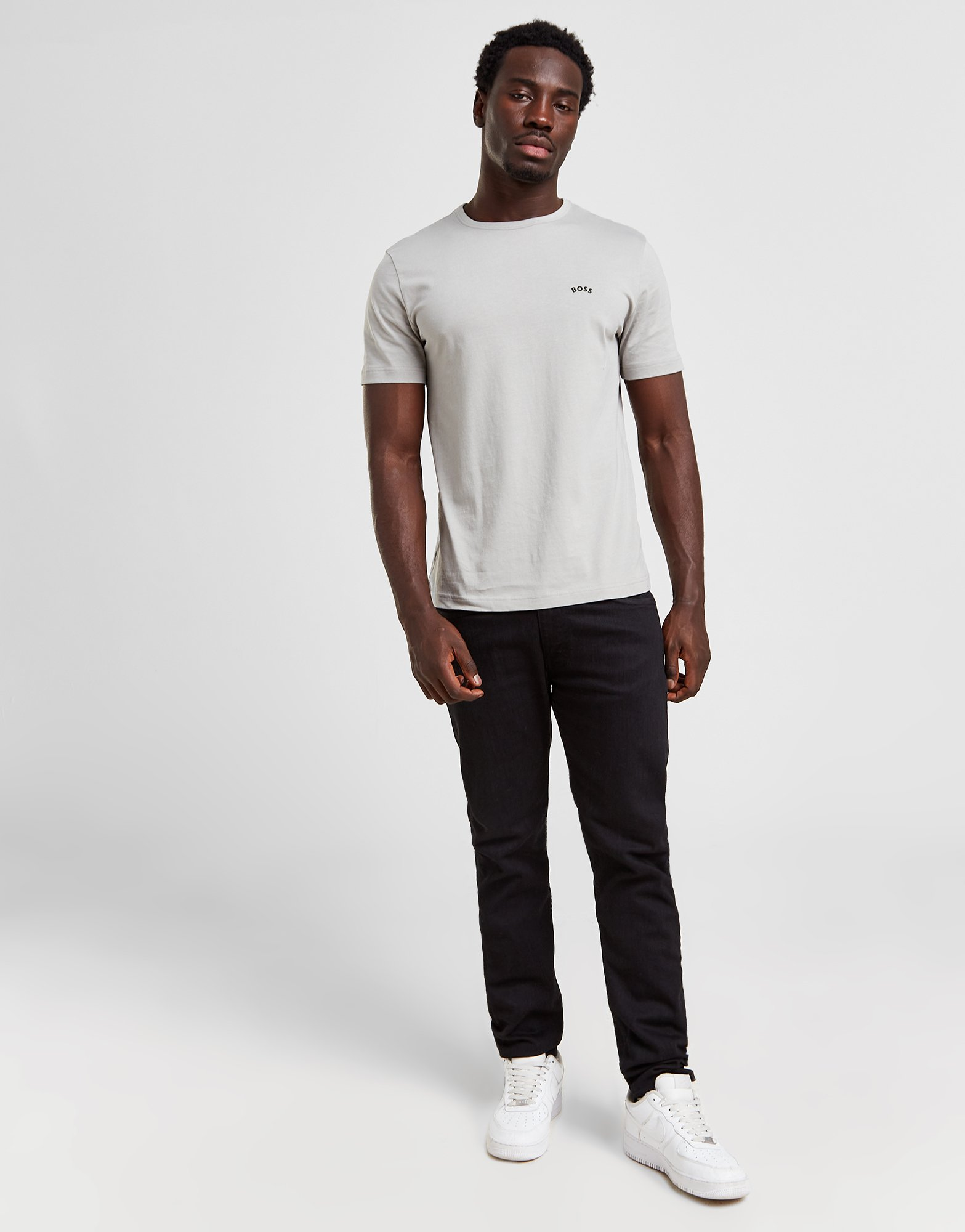 BOSS T-Shirt Logo Incurvé