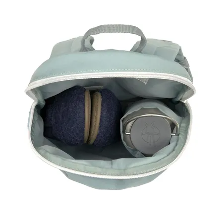 Lässig Kindergartenrucksack Tiny - Pinguin, Hellblau