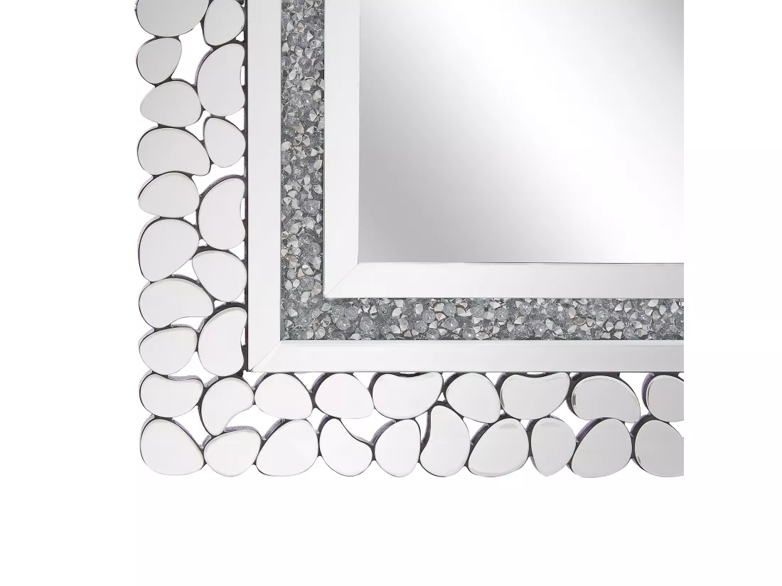 Miroir PABU 60 cm 90 cm Argenté