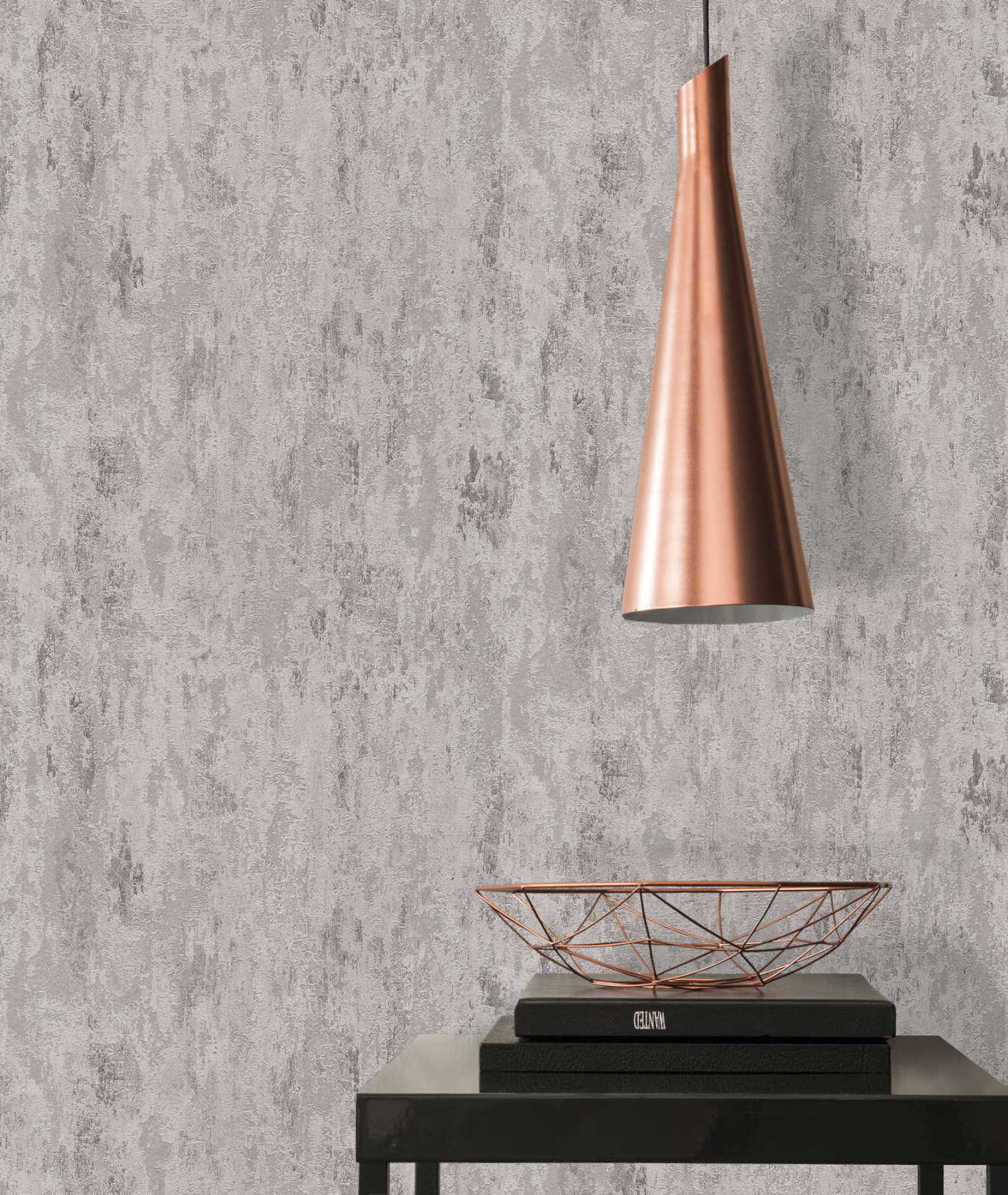 Vliestapete IL DECORO - grau-silber - 10 Meter