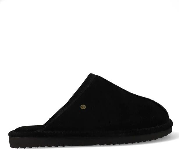 Warmbat Australia Barron suède pantoffels zwart