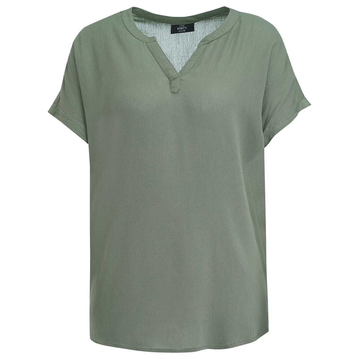 Gina Benotti Damen Bluse aus Viskose dunkelgrün