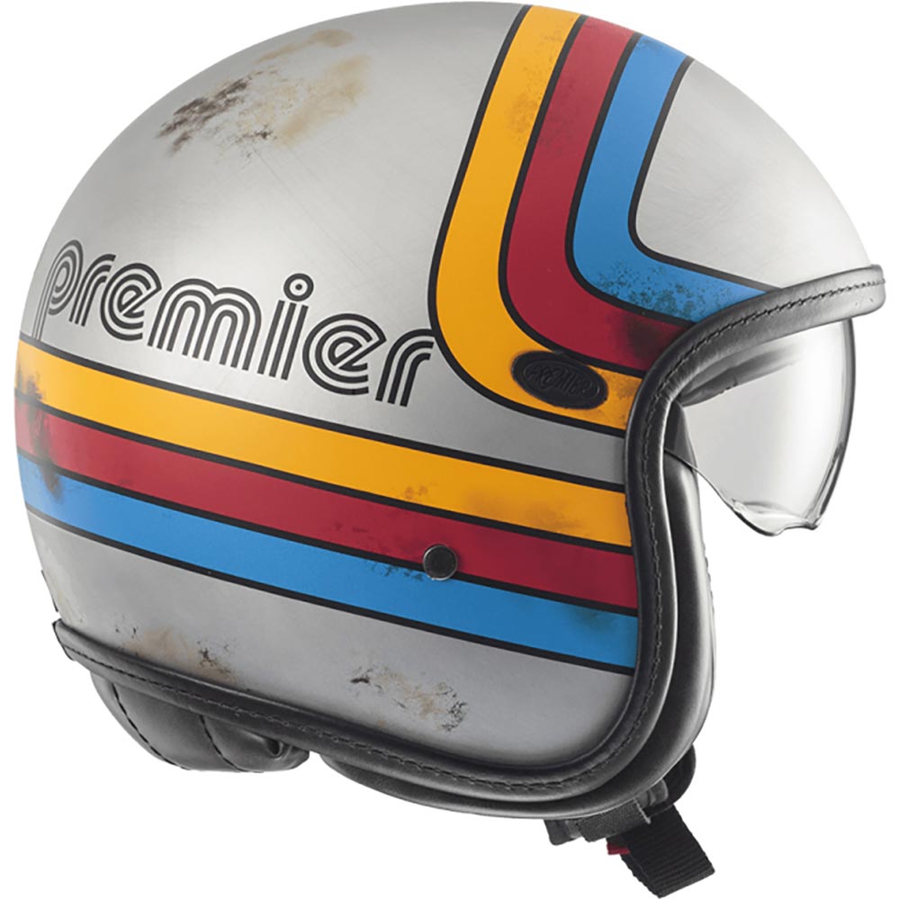 premier - Casque Vintage Platinum Ed Ex Gris / Bleu / Rouge / Jaune / Mat