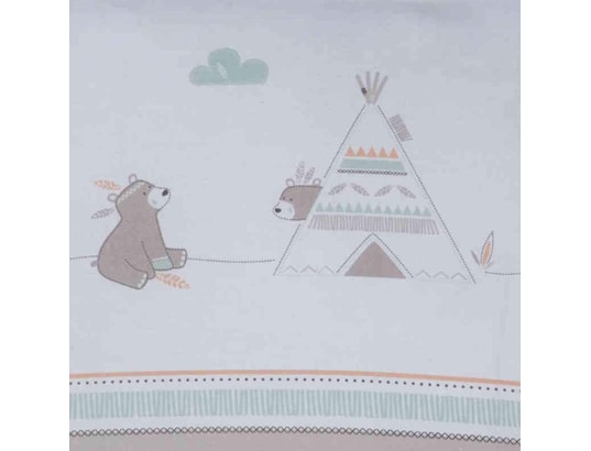 ROBA - Matelas à langer imperméable indian bear taupe 75 x 85