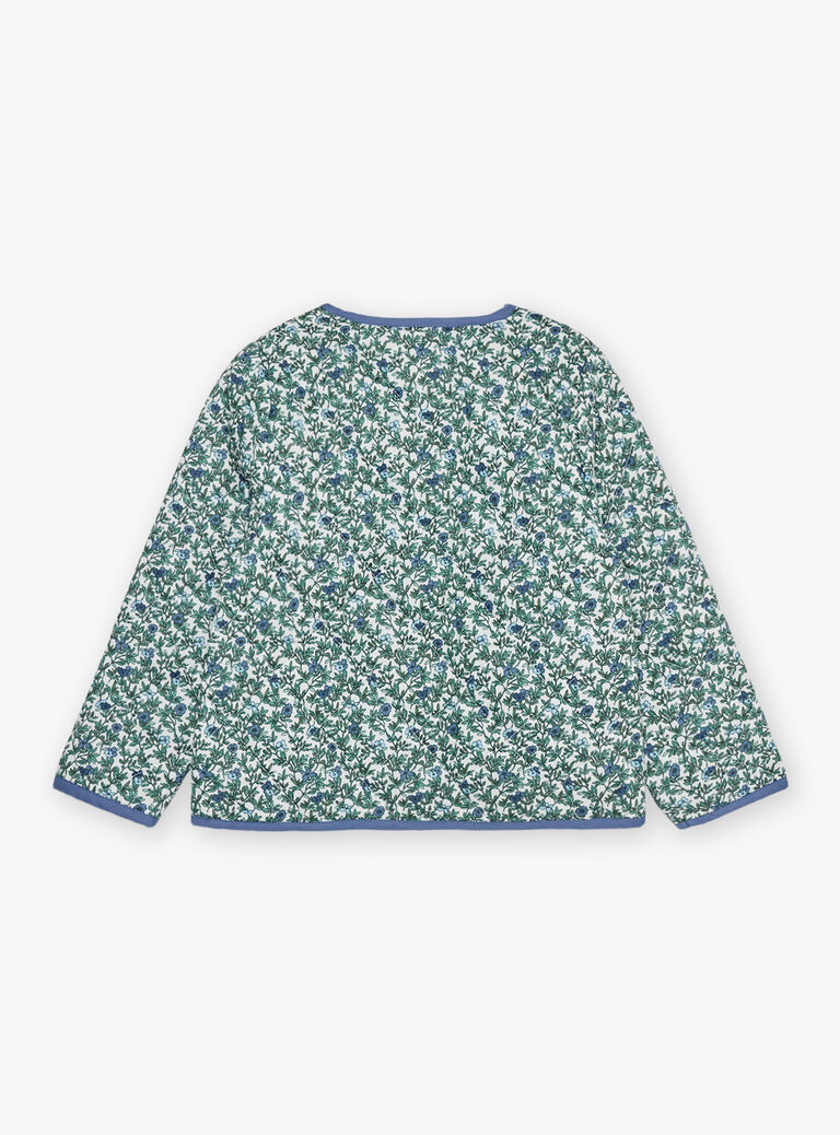 Veste matelassée écrue fleuri