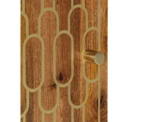 Armoire de salle de bain 38x33x58 cm bois massif de manguier