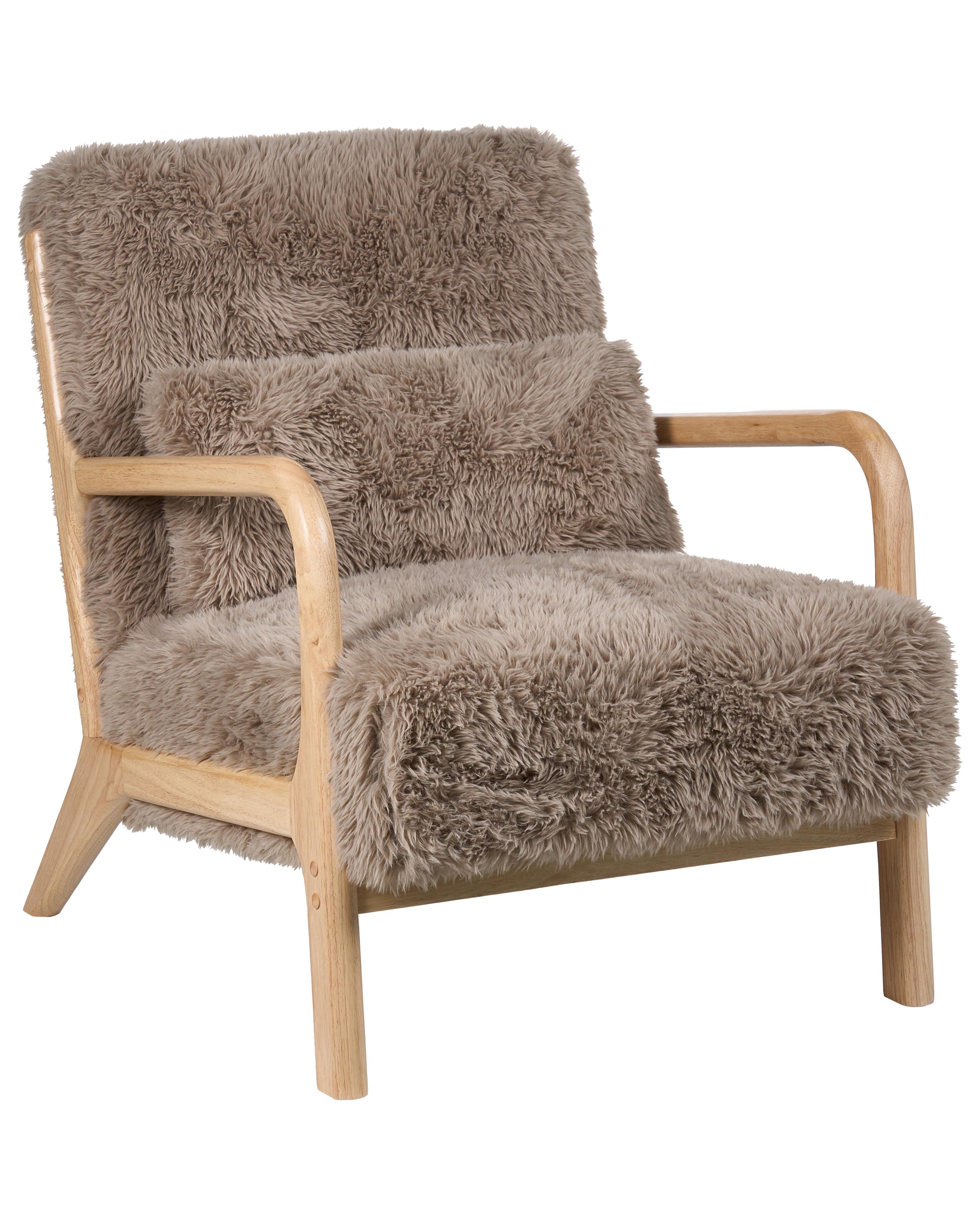 Fauteuil SKOVDE Nepbont Taupe