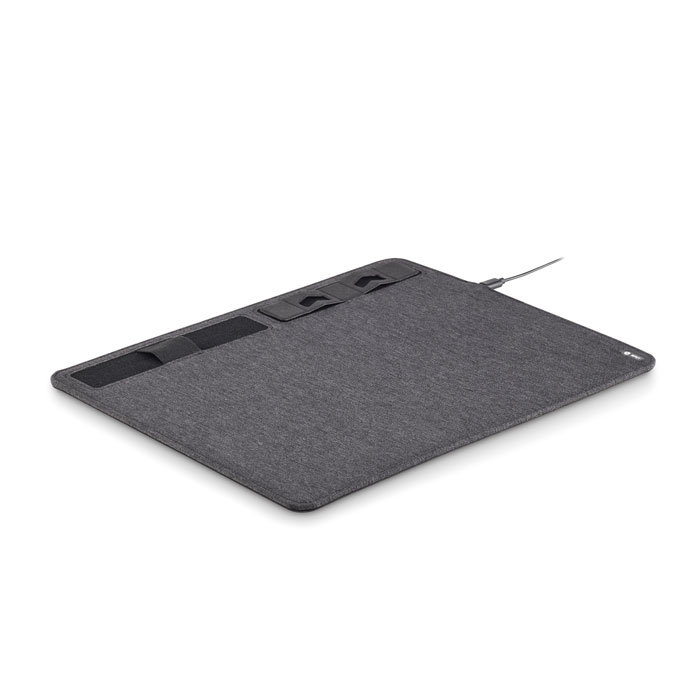 GiftRetail MO6416 - SUPERPAD Tapis de souris RPET chargeur