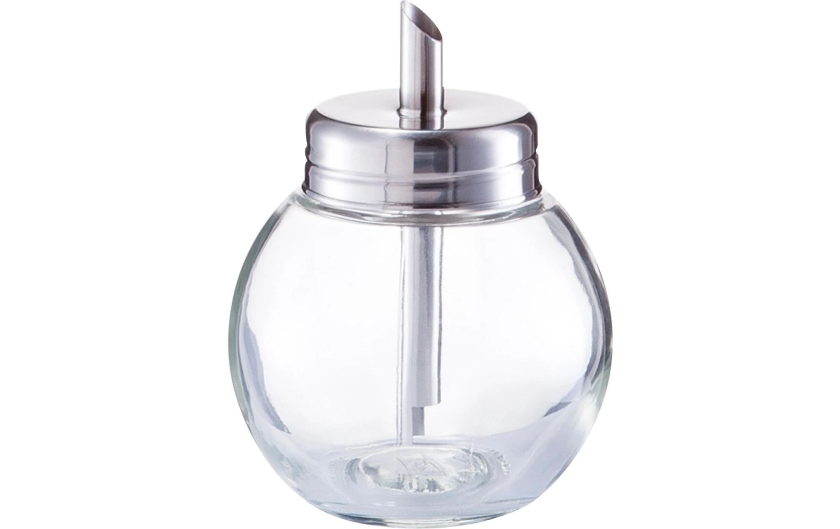 Zuckerdose 240 ml, Glas / Edelstahl, ø 8.5 x 11.3 cmZuckerstreuer