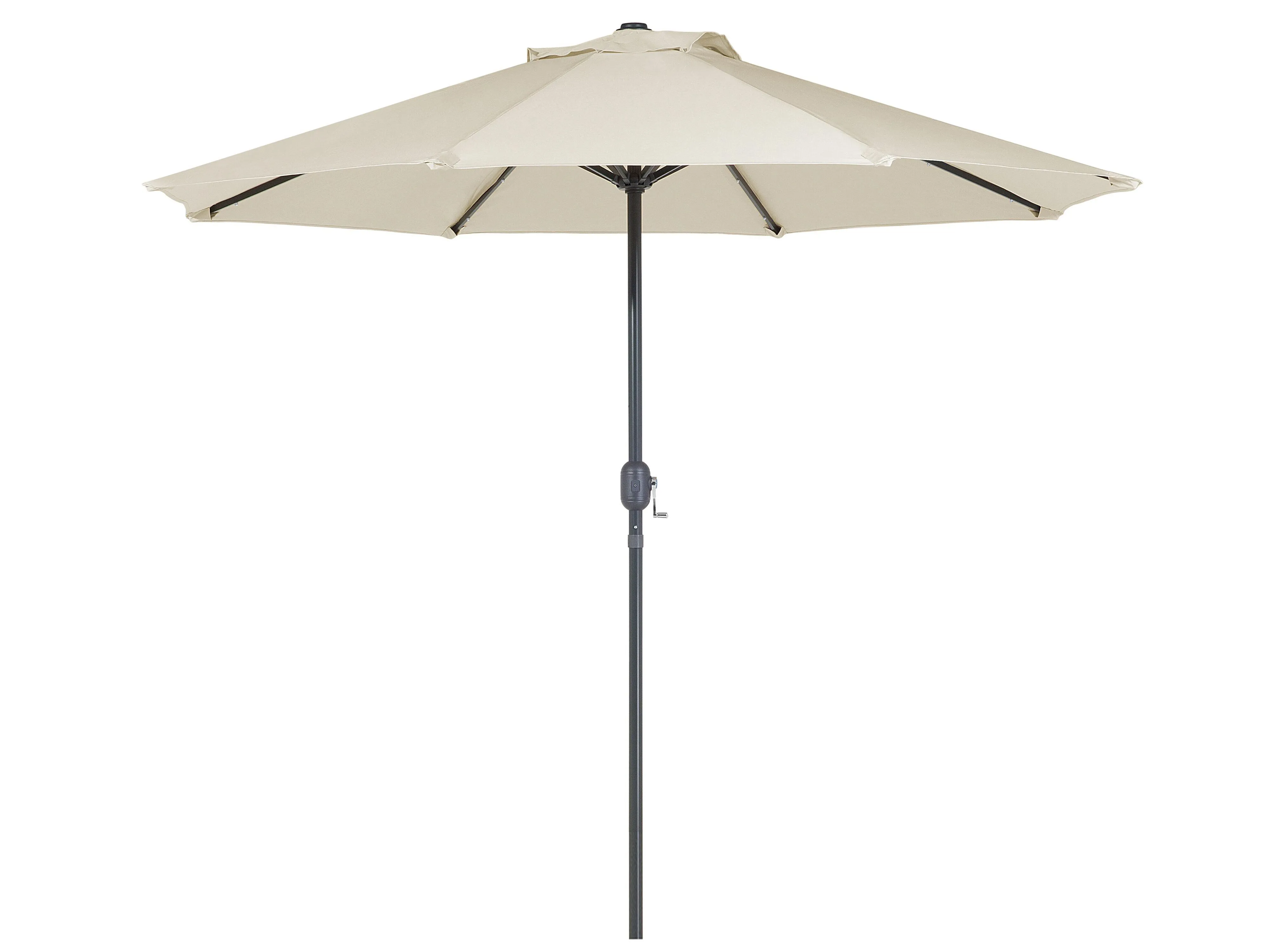 Tuinset 4-zits SAPRI met parasol (16 opties) Metaal Donkerbruin