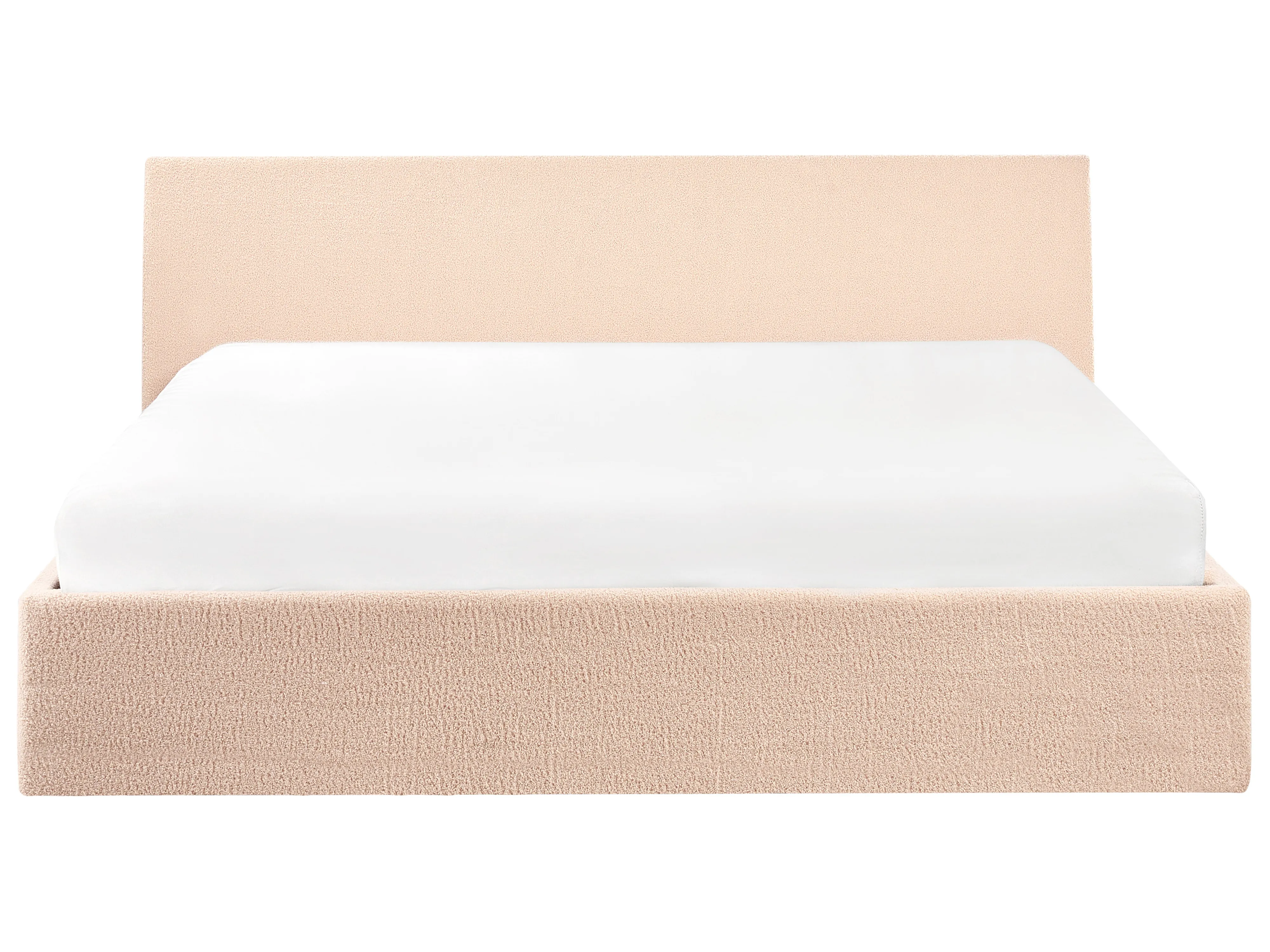Bed met opbergruimte Bouclé ORBEY 180 x 200 cm Beige
