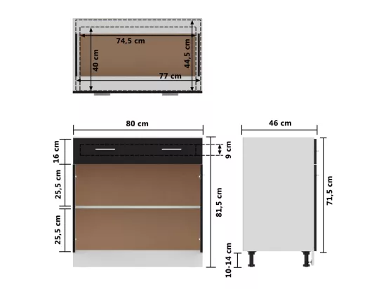 Armoire de plancher à tiroir 