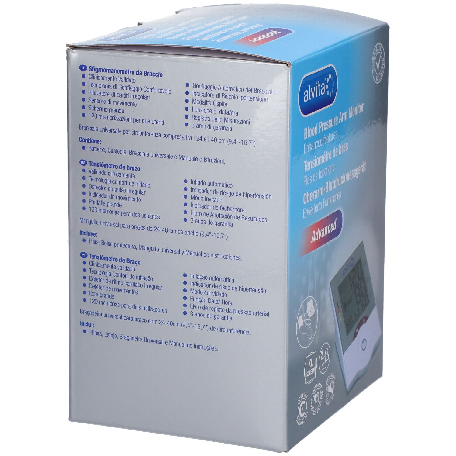 alvita® Oberarm-Blutdruckmessgerät