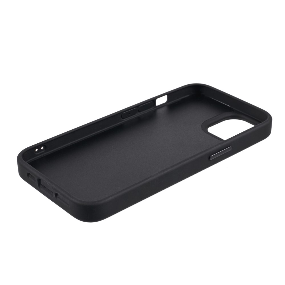 iPhone 15 Hybrid Hülle TPU Bumper mit Acryl Rückseite   DIY E-Ink Display mit NFC Technologie - Schwarz