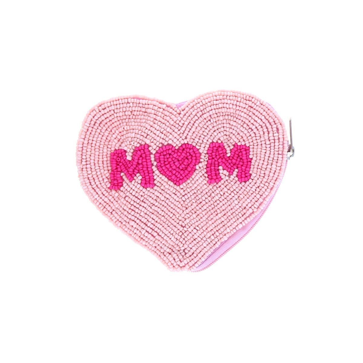 Porte-monnaie cœur rose Mom Pondie Chérie