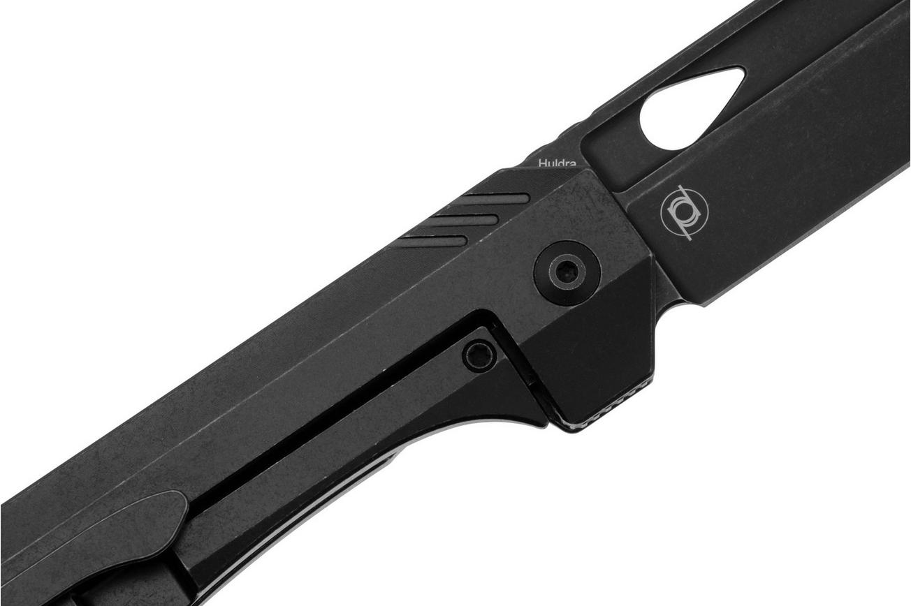 Kizer Huldra KI3665A1 Blackwashed S35VN, Black Titanium, zakmes, Mason Hayes design