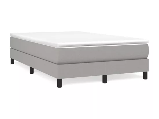 Sommier à lattes de lit Gris clair 120x200 cm Tissu
