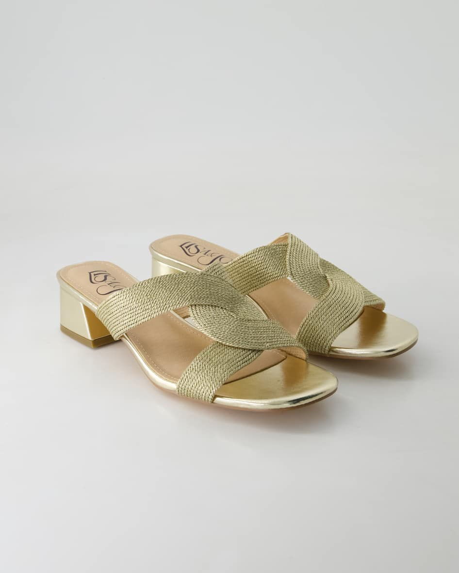 Lisa & Jo 2515304 Pantoletten in Gold