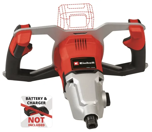 Einhell TP-MX 18-2, Mortar, Maling, Sort, Rød, Trin, Børsteløs motor, 450 rpm, 720 rpm - SOLO