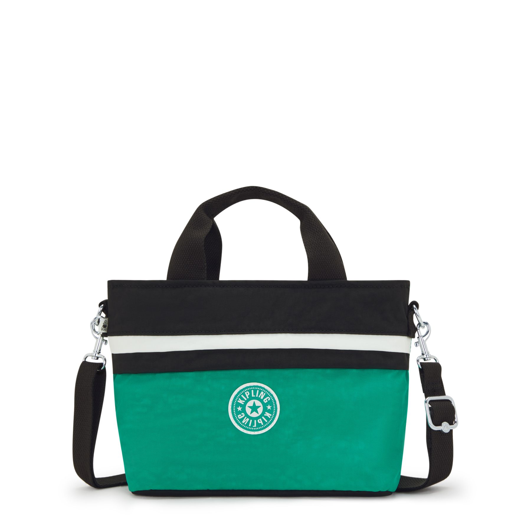 MINTA Sac fourre-tout moyen avec poignées de transport et sangle réglable - Deep Green Black Block