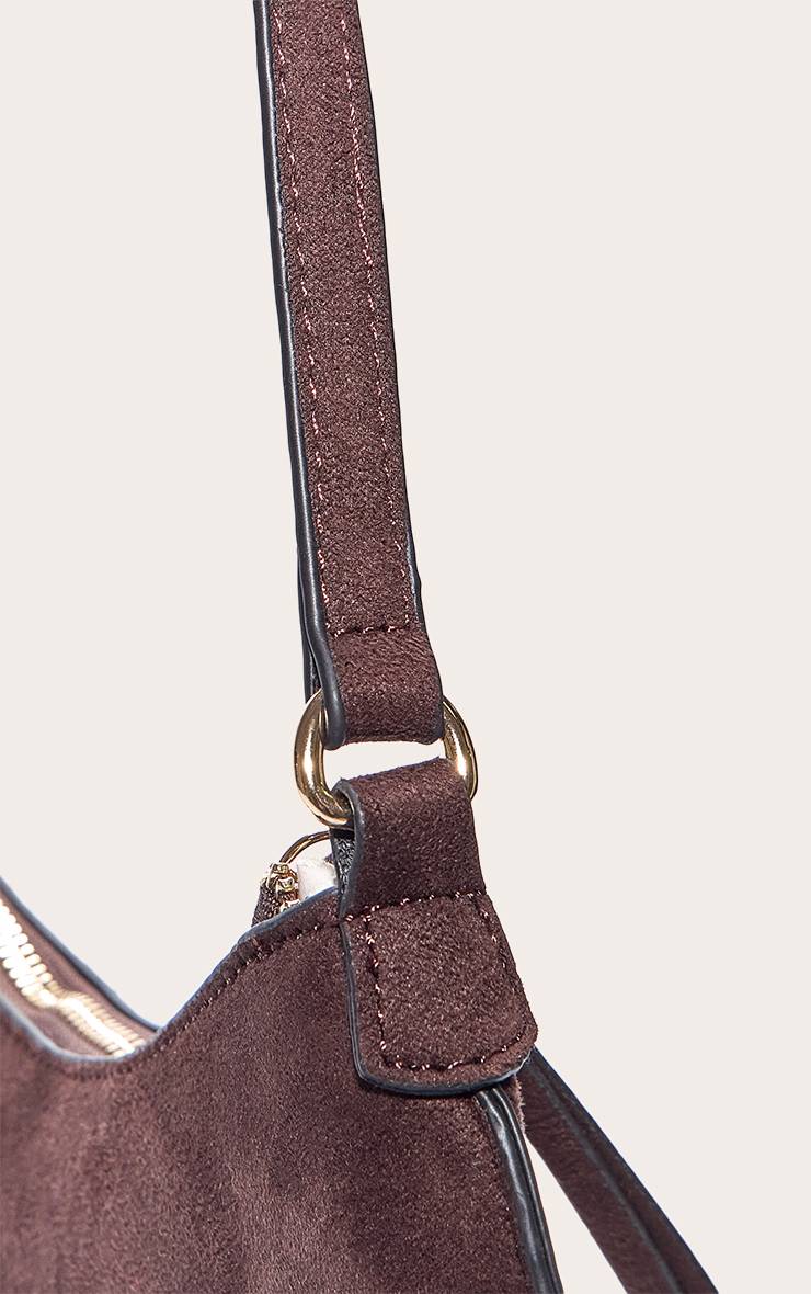 Chocolat Sac Baguette En Synthétique Pour L'épaule