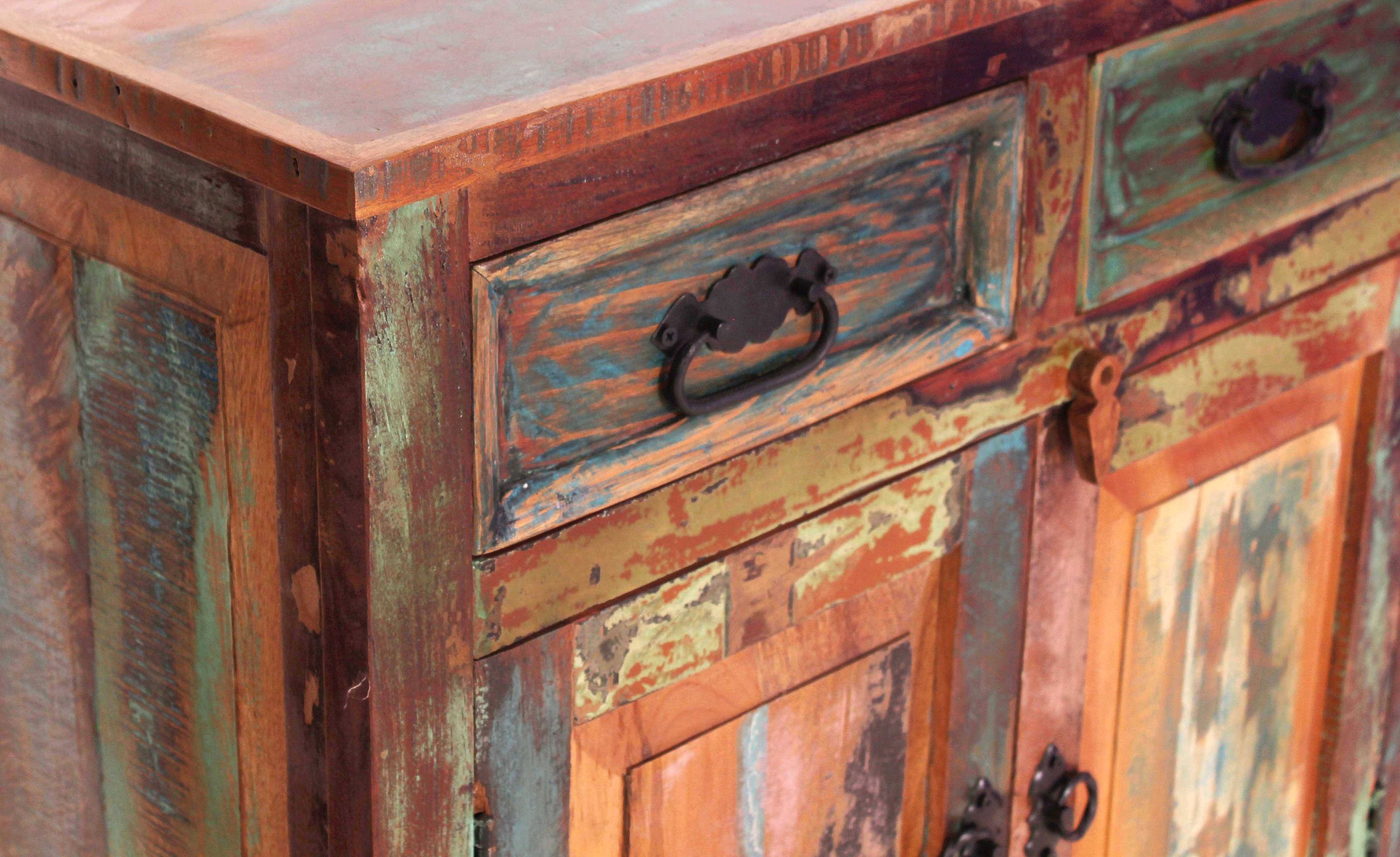 Kommode RIVERBOAT Altholz Schubladenschrank Sideboard Wohnzimmerschrank Schrank