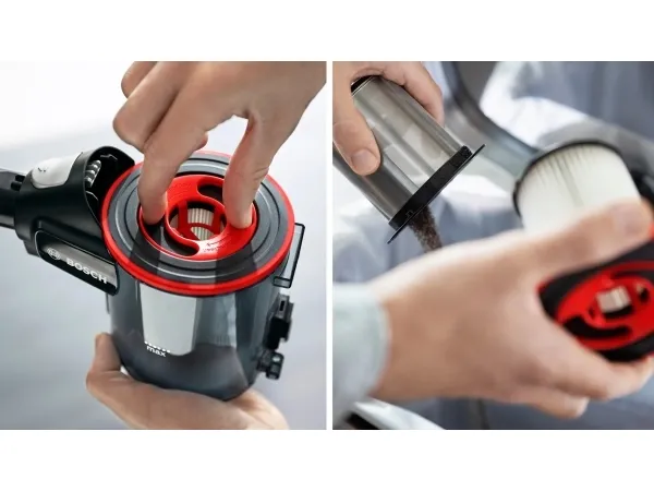 Bosch Unlimited 7 BCS711XXL - Støvsuger - pind/håndholdt (2-i-1) - uden pose - ledningsfri - hvid - 1 batteri, inkluderet oplader