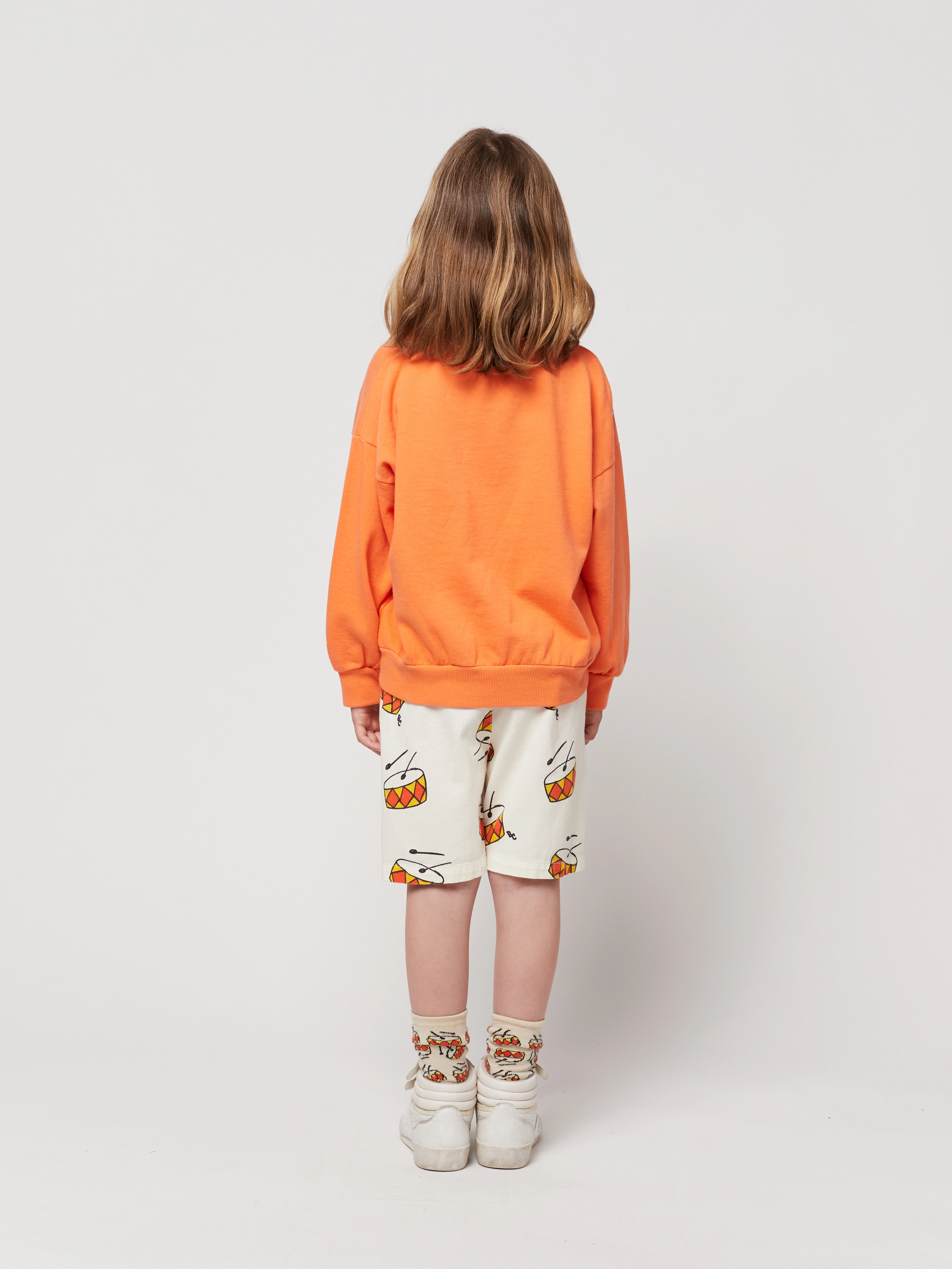 Sweatshirt BIG CAT in orange