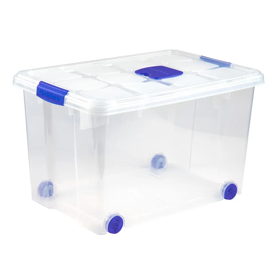 Plasticforte Opslagbak met deksel - 1x - 55L - 59 x 40 x 35 cm