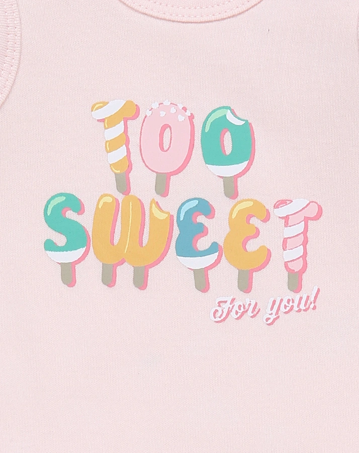 Strampler-Set TOO SWEET 2er-Pack in rosa