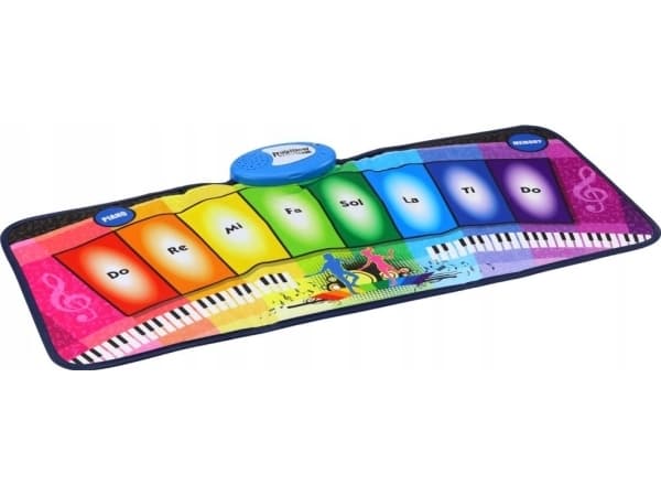 LeanToys Pedagogisk musikalsk dansematte Regnbuepiano