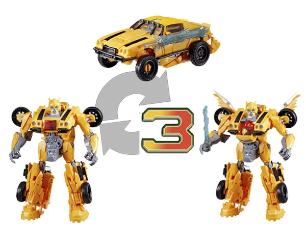 Transformers : Rise of the Beasts Beast-Mode Bumblebee, 6 År, Klingende, Plast, Gul, 550 g