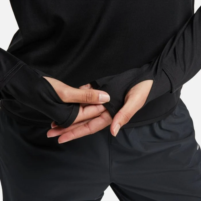 Nike Dame Trøjer Dri-FIT Swift Element UV Half Zip Sort