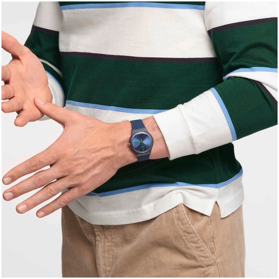Swatch Original 41 Blue Rebel Day Date