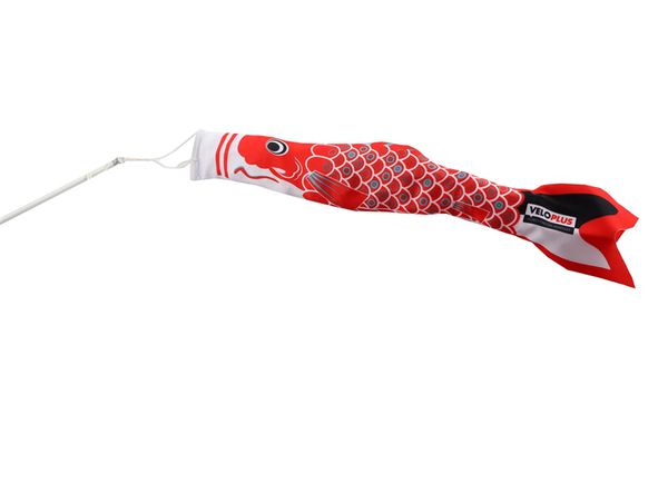 VELOPLUS-FISCH Anhängerfahne für Veloanhänger  schwarz