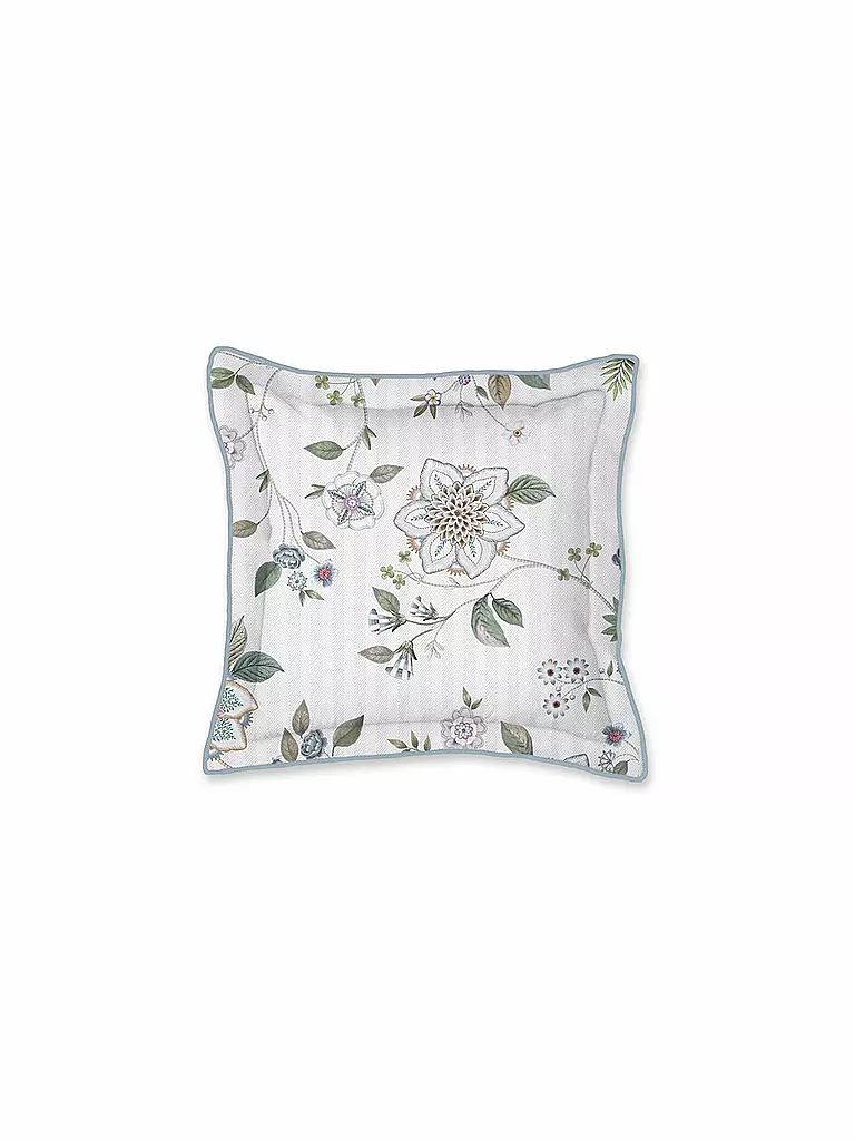 PIP STUDIO Kissen gefüllt 45x45cm BAILANDO Off White weiss
