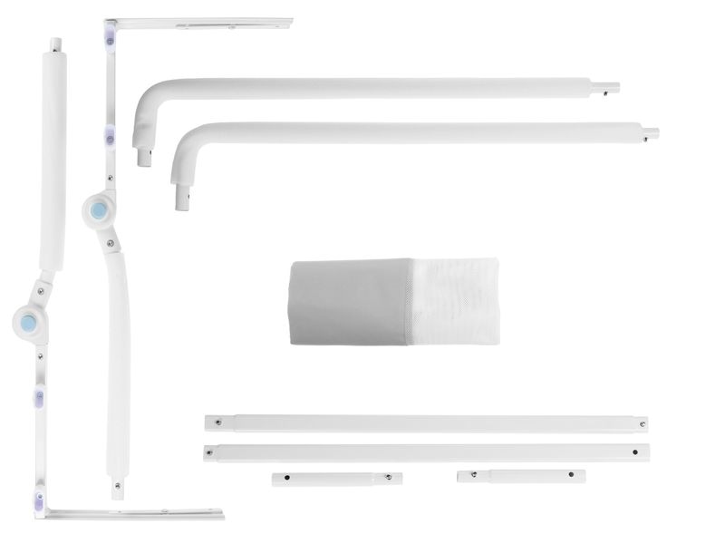 COCON Bettgitter Grau 120 x 68 cm Bettschutzgitter für Ihr Kind