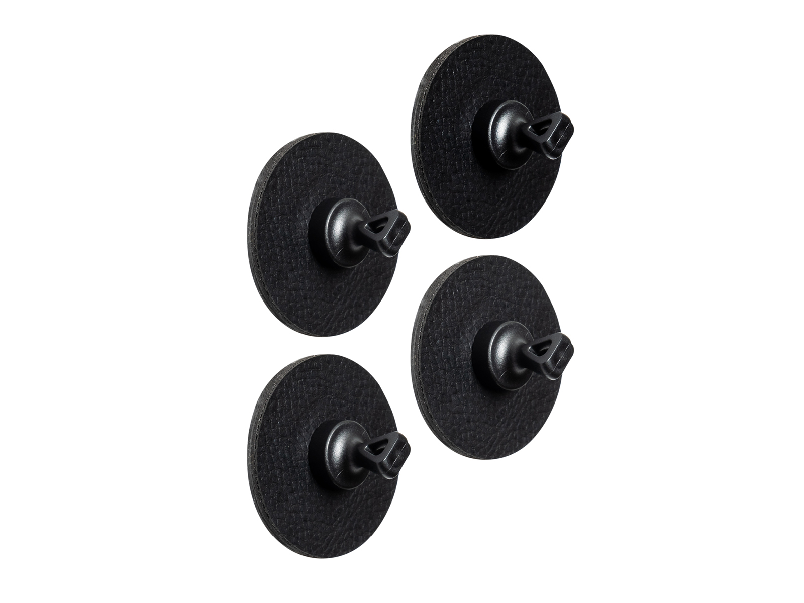 Silwy Flex 4-delige set magnetische pins incl. zwarte metaal-nano-gel-pads